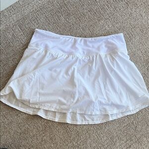 NWT Zella White Ruffle Skort Size L